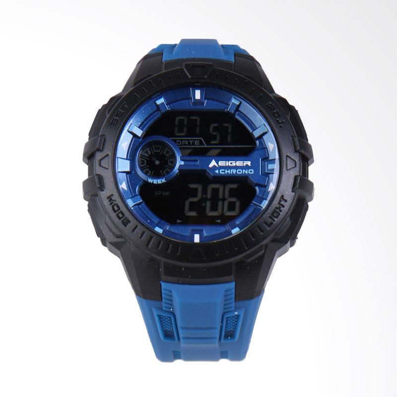 Jual Eiger Makalo Watches Jam Tangan Pria - Black Blue 