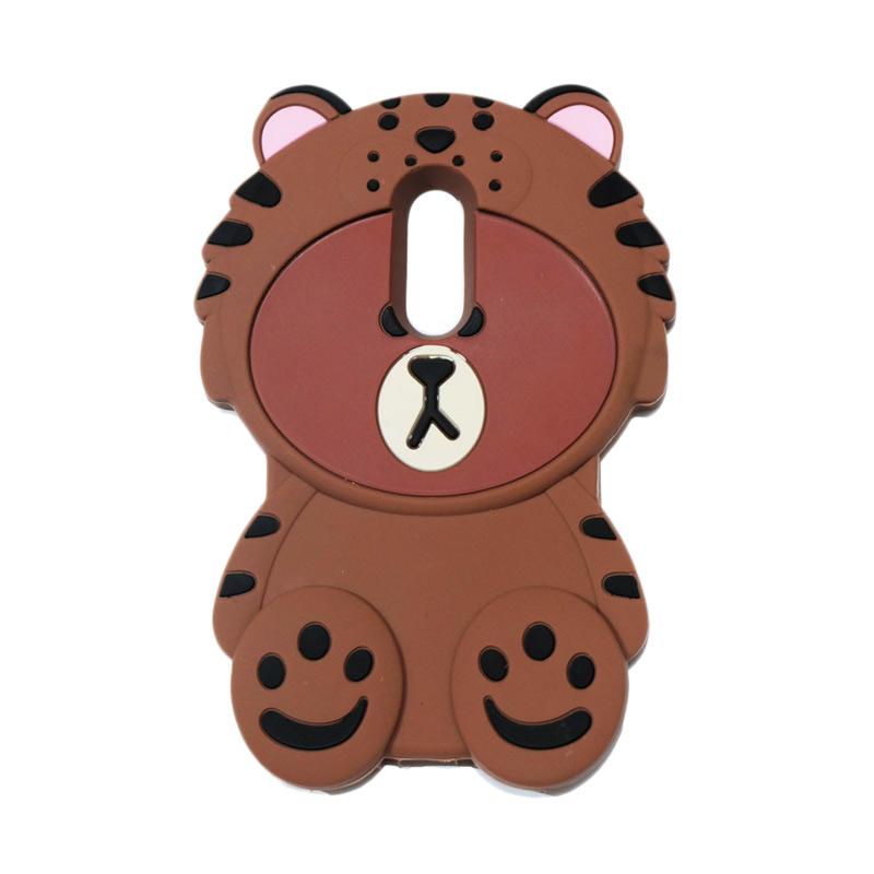Jual VR Silikon 3D Boneka Animasi Bear Beruang Singa Softcase Casing