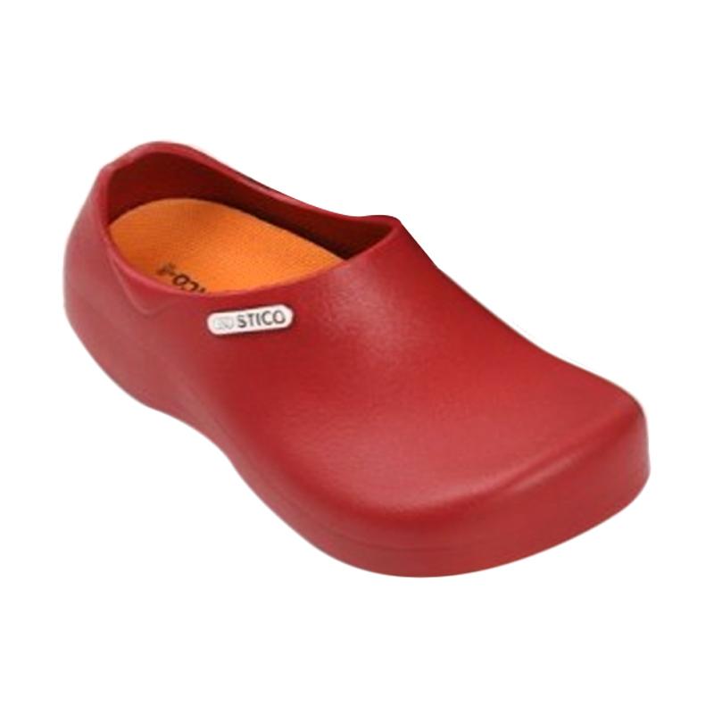 Jual STICO NEC-03 Safety Chef Shoes - Red Online - Harga