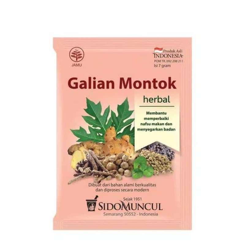 Jual jamu galian montok sido muncul ( serbuk isi 10 bungkus ) di Seller