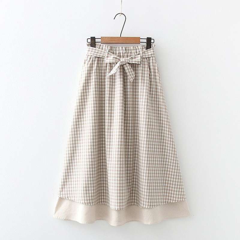 Jual Rok Wanita Panjang Casual Modern Bawahan Muslim Simple Katun Mix