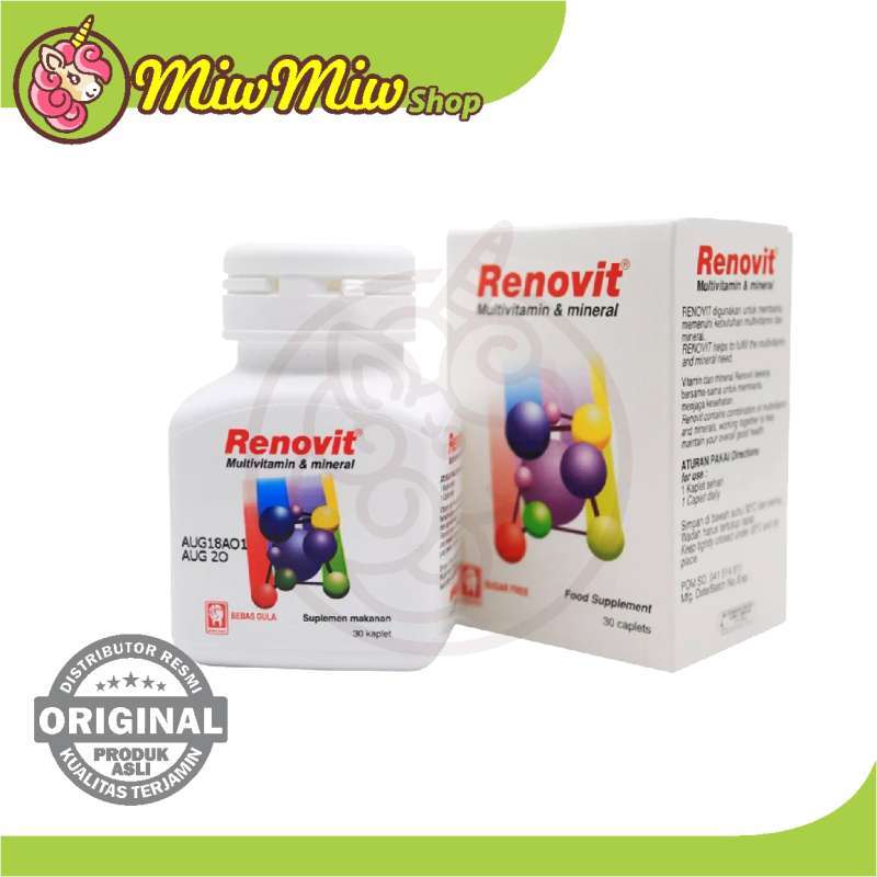 Promo Renovit Multivitamin & Mineral [30 caps] Diskon 22% di Seller ...