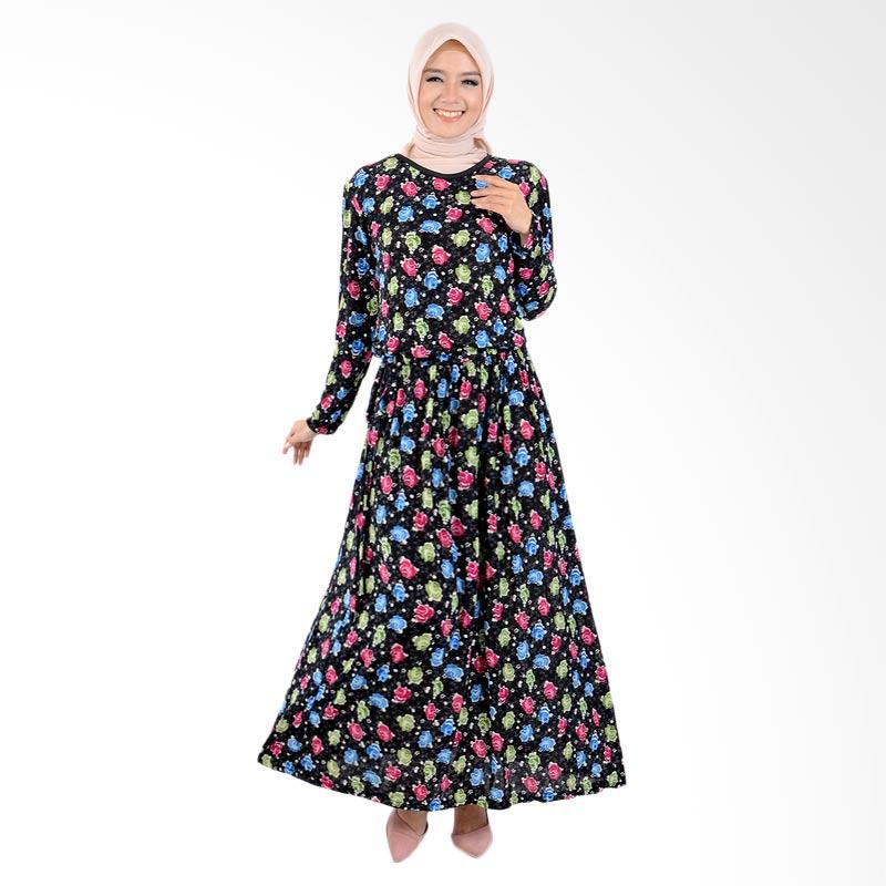 Jual Jfashion Hermione Corak Bunga Variasi Tali Long Dress