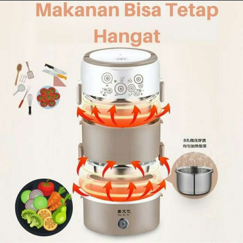 Jual Steamed Lunch Box Rantang Pemanas Makanan Elektrik Import Listrik