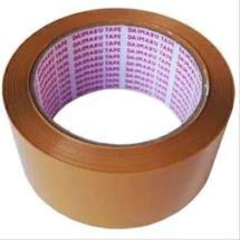 Jual LAKBAN DAIMARU ORIGINAL ASLI 2 inch 90 yard LAKBAN COKLAT di