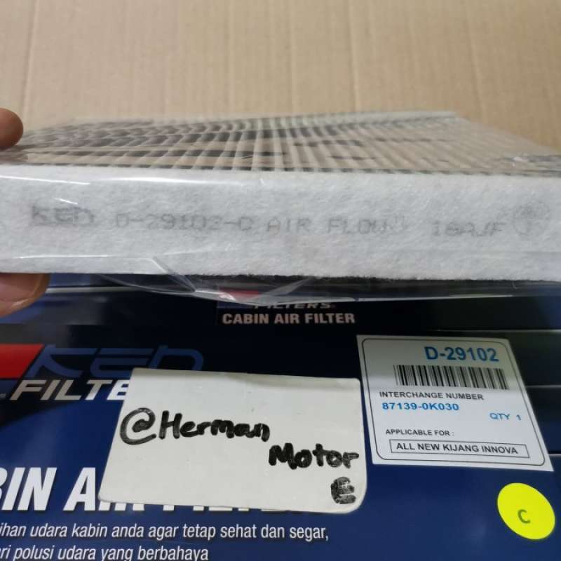 Promo Saringan Filter ac KEN CarbonC Innova reborn Fortuner VRZ Voxy CHR D29102 C Black