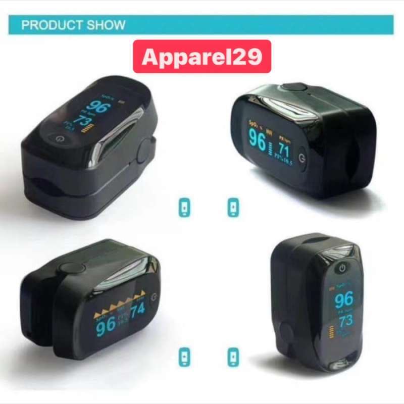 Jual Fingertip Pulse Oximeter Oximetry SPO2 Saturation Monitor LED AB