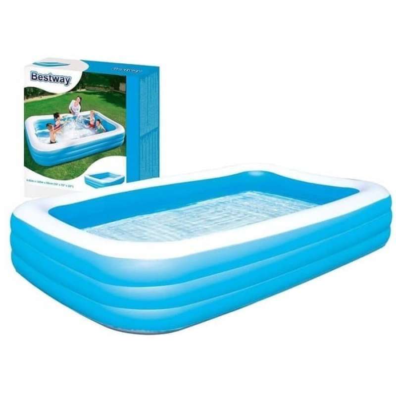 Jual Bestway 54006 Inflatable Swimming Pool dan pompa MANUAL di Seller