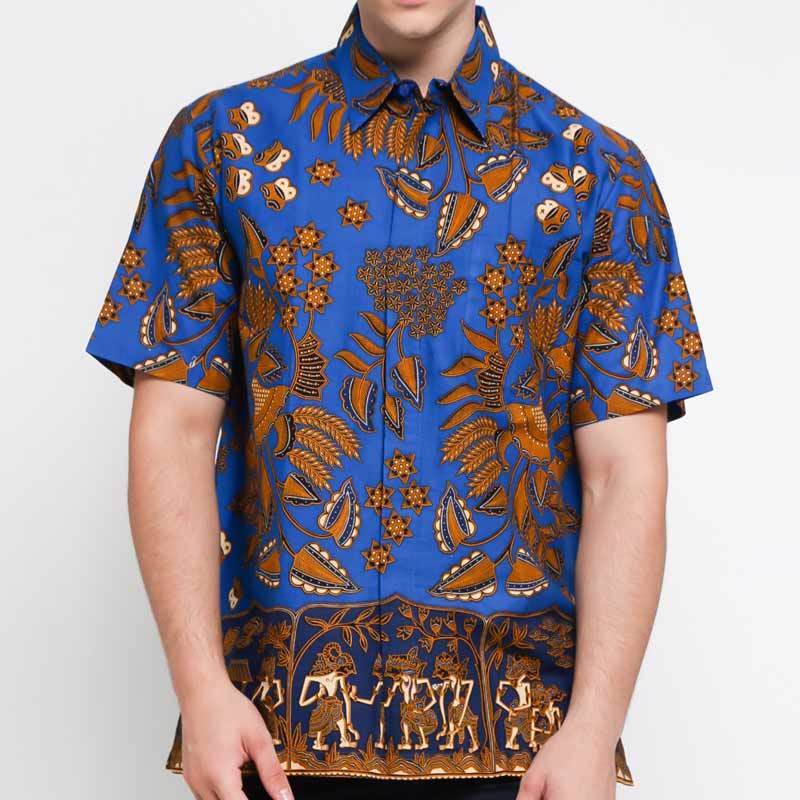 Jual Danar Hadi Motif Sekar Sri Tanjung Sari Kemeja Pendek Jual Danar Hadi Motif Sekar Sri Tanjung Sari Kemeja Pendek
