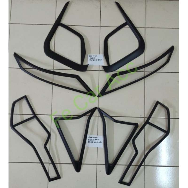 Promo PAKET GARNISH DEPAN BELAKANG PAJERO 2021 LIST LAMPU PAJERO 2021 