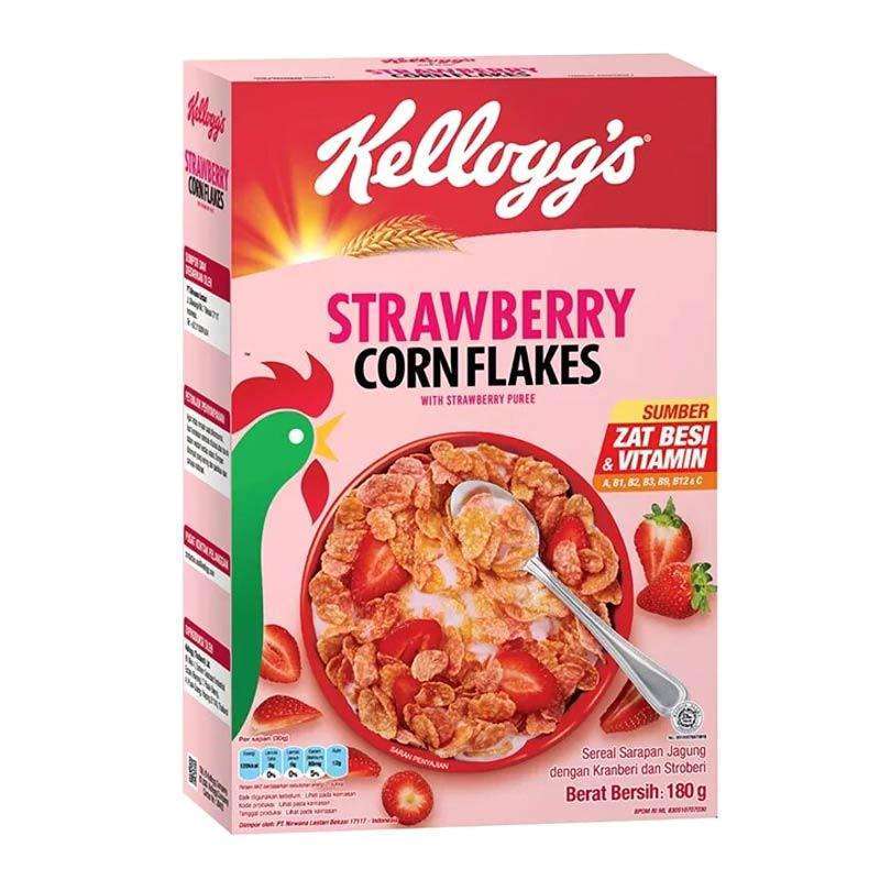 Jual KELLOGG'S Corn Flakes Fruit Strawberry [180 g] di Seller THE SWEET