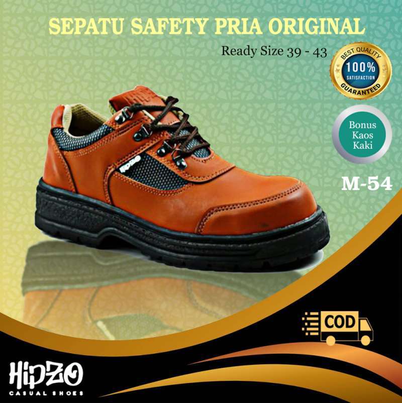 Sepatu Safety Riding Jual Hipzo M54 Sepatu Safety Pria Sepatu Kerja Riding Hiking - Tan 41 ...