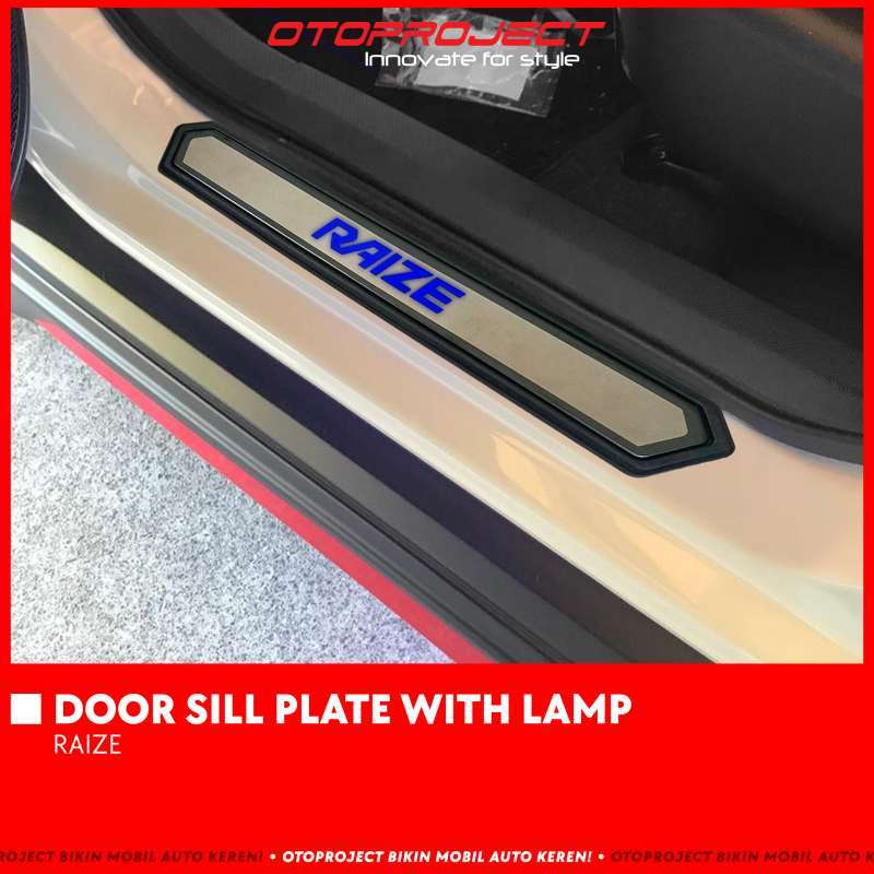Jual DOOR SILL PLATE RAIZE WITH LAMP ORI DESIGN di Seller Otoproject Official Store Dadap, Kab