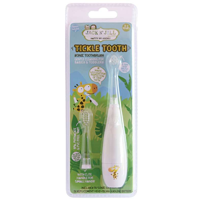 Jual Jack N' Jill Sonic Tickle Toothbrush & Replacement Head 03 years