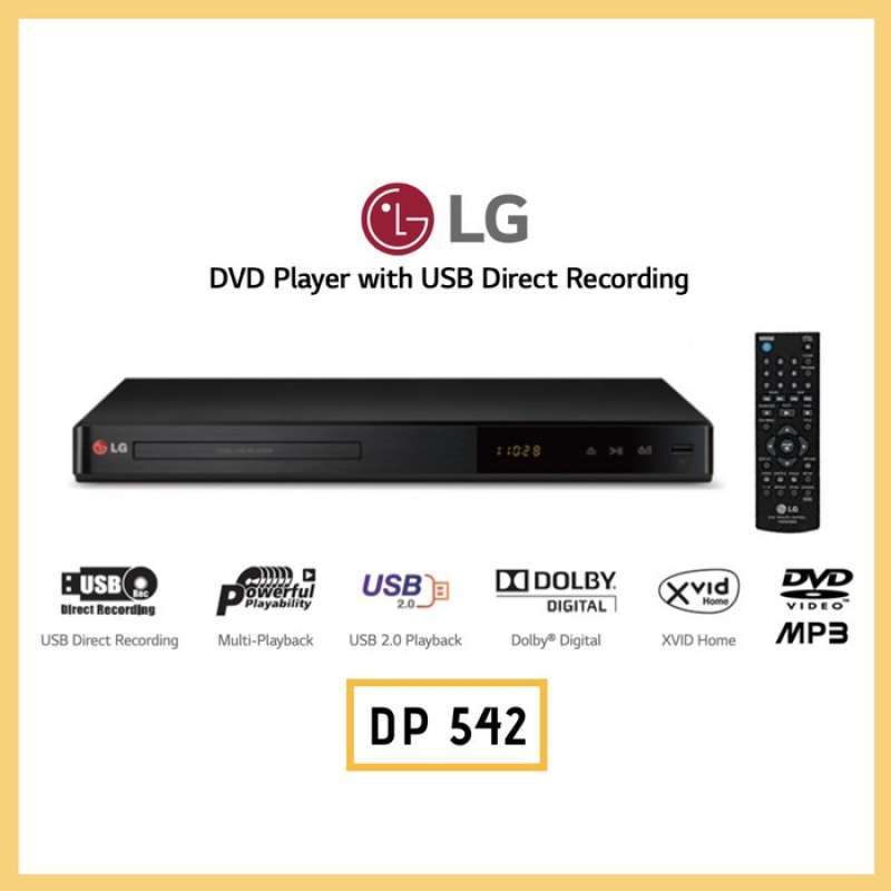 Jual Lg Dvd Player With Usb Direct Recording Dp132 100 Original Di