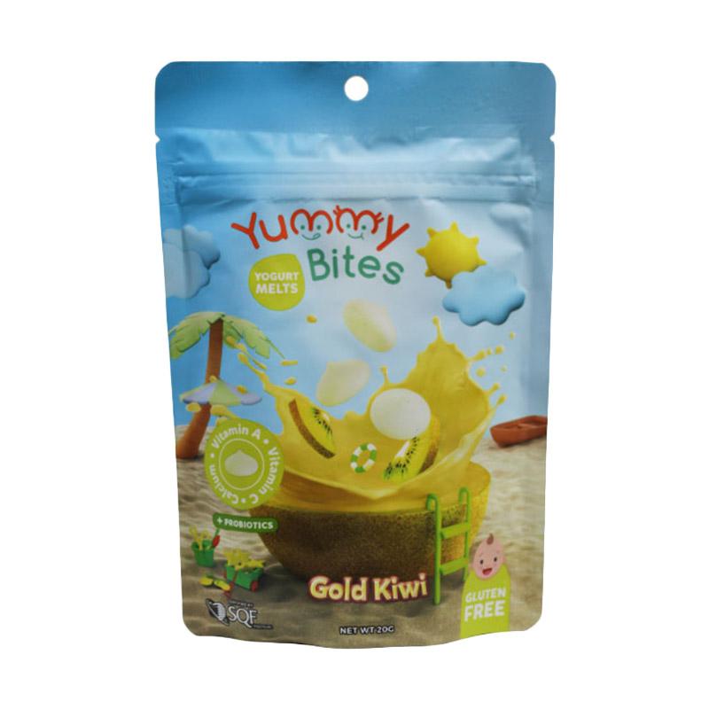 Jual Yummy Bites Yogurt Melt Gold Kiwi Snack Bayi [20 G] Halal Di