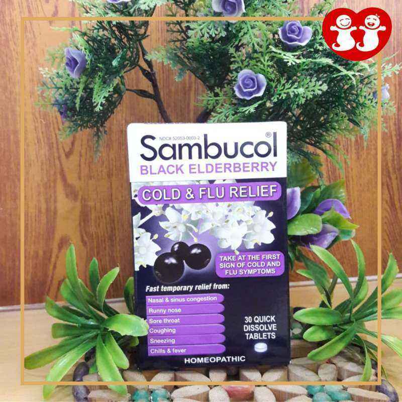 Jual Sambucol Cold And Flu Relief Homeopathic 30tab di Seller