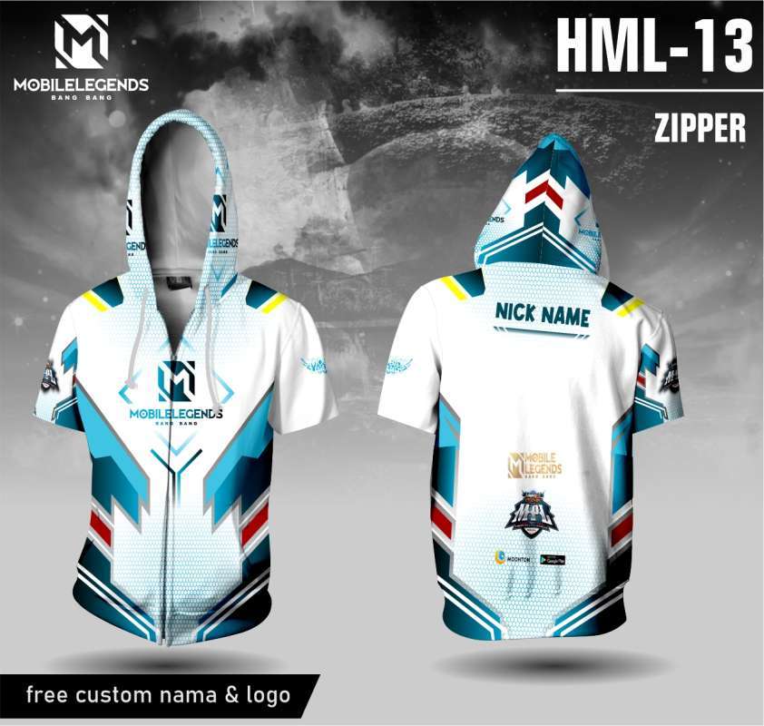 Promo Jersey hoodie zipper mobile legends bang bang baju ml kaos game