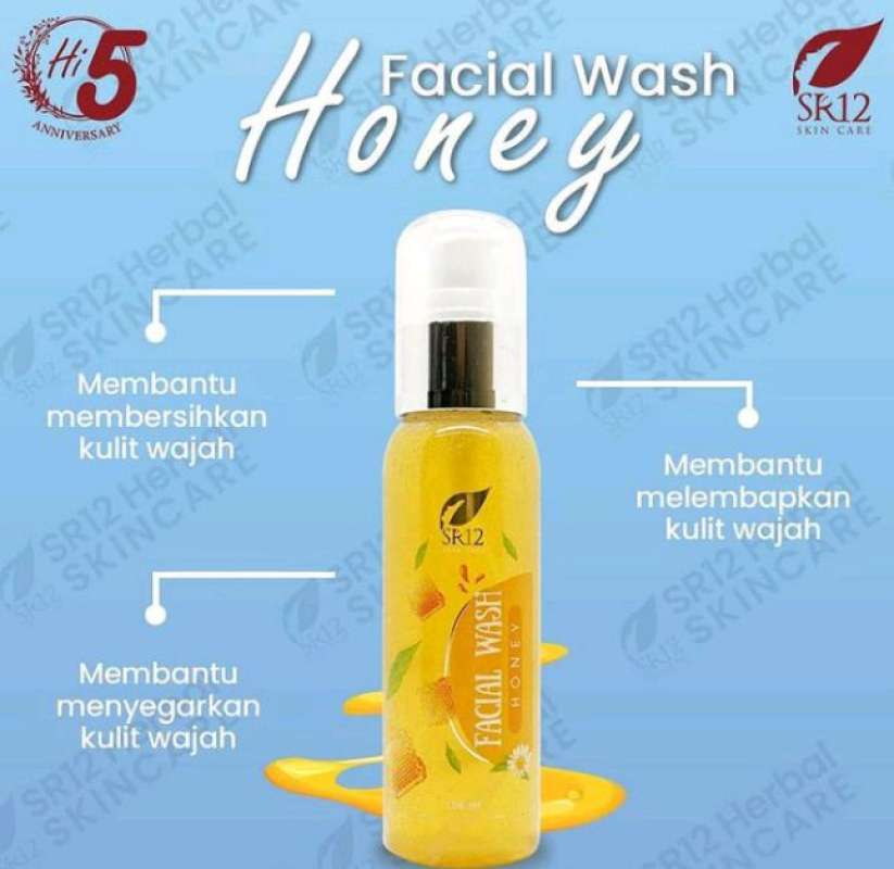 Jual FACIAL WASH HONEY SR12 SABUN MUKA COCOK UNTUK KULIT KERING DAN