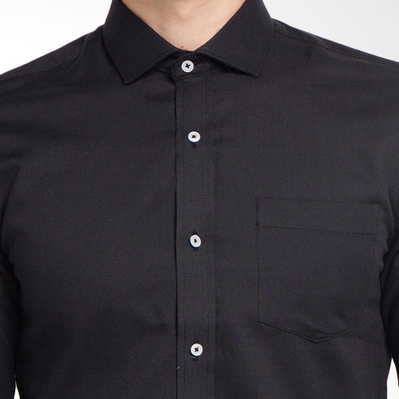Jual The Executive Long Sleeve Shirt Kemeja Pria - Black