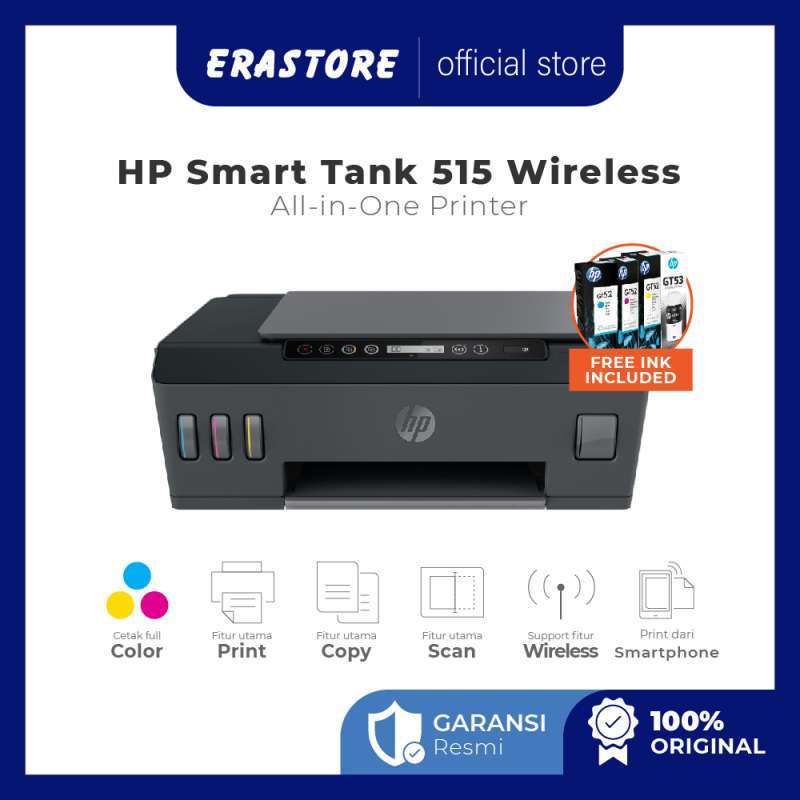 Jual HP Smart Tank 515 Wireless All-in-One Printer (1TJ09A) di Seller ...