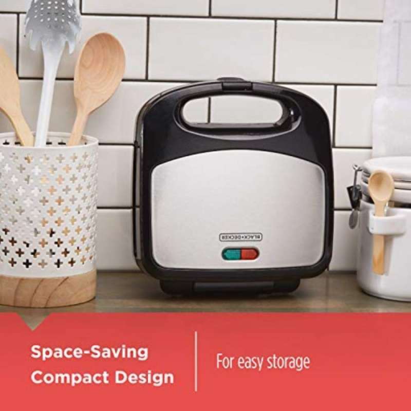 Jual Black+Decker 3in WM2000SD 3in Waffle Grill & Sandwich Maker