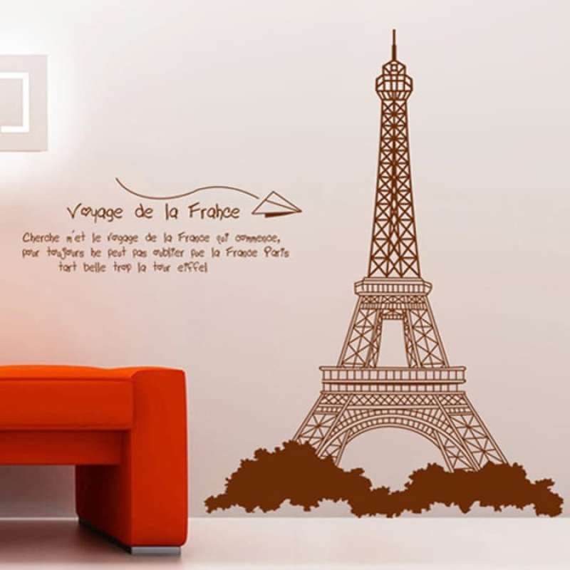 Promo Meira Wallsticker Classic Eiffell Wall Sticker Paris Wall Stiker