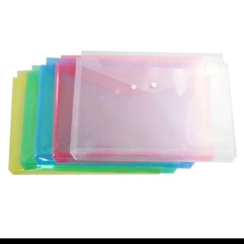 Promo Map Kancing Plastik Folio - Map Plastik - Map Dokumen - Hijau