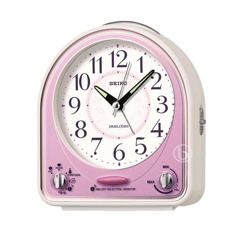 Jual Seiko QHP003WP 18 Melodies Quiet Sweep Lumibrite Musikal Alarm