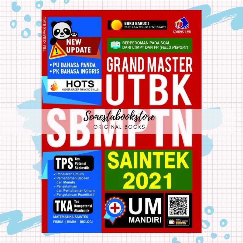 Promo Buku GRAND MASTER UTBK SBMPTN SAINTEK 2021 (KOMPAS ILMU) Kompas