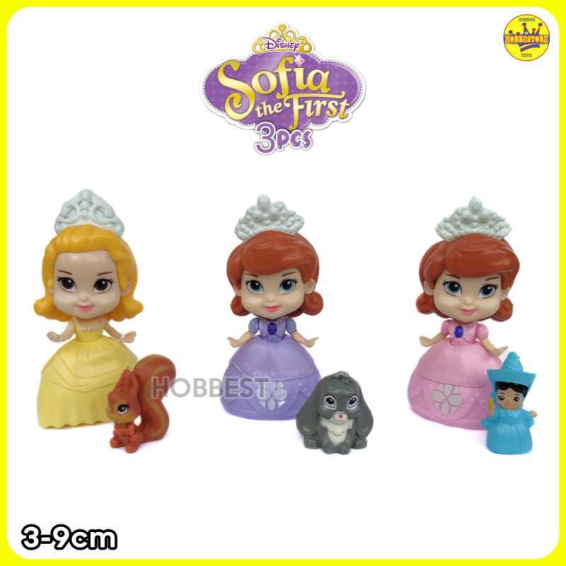 Jual Action Figure SOFIA THE FIRST isi 3 pcs - Miniatur Topper Kue ...