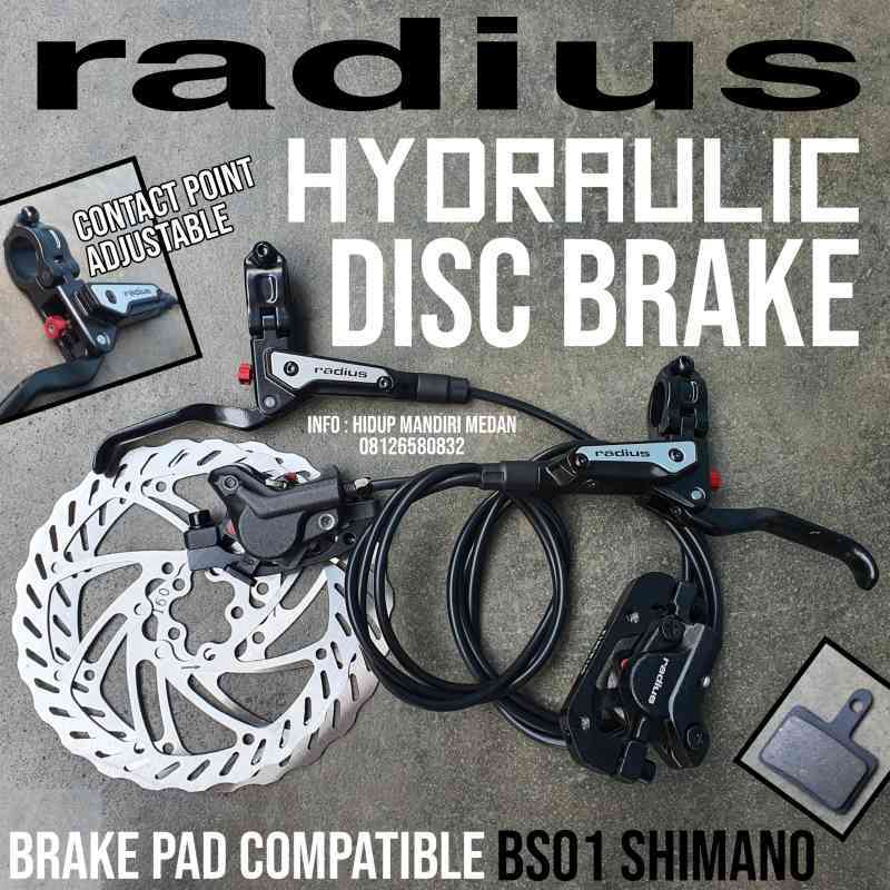 Jual Rem Hidrolik Radius Disc Brake Hidrolic Hydraulic termasuk rotor