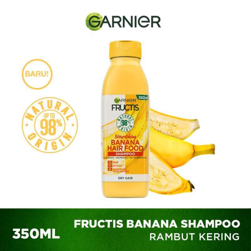 Promo Garnier Fructis Hair Food Shampoo Banana [350 mL] Diskon 79 di