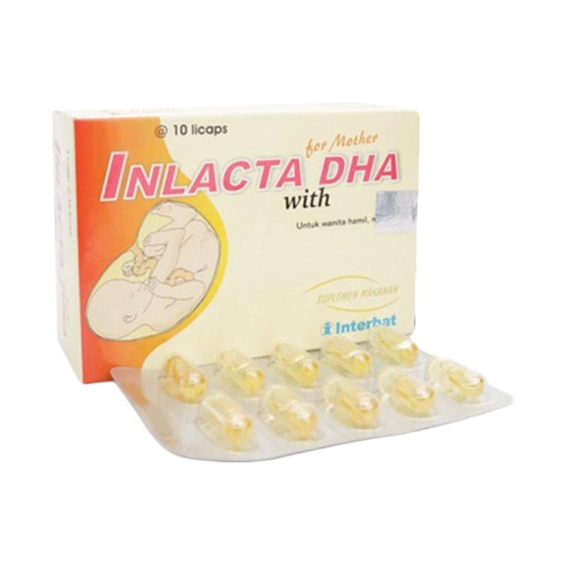 Promo Interbat Inlacta Dha Suplemen [10 Kapsul] Diskon 62% Di Seller ...