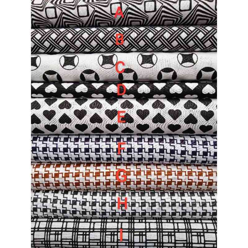 Jual [1 Meter] Kain Katun Lokal Monokrom 100% Katun Lebar Kecil Kain ...