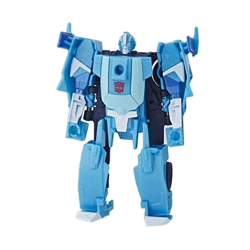 Transformers Cyberverse Action Attacker – Optimus Prime 1-Step Changer Figura Trasformabile