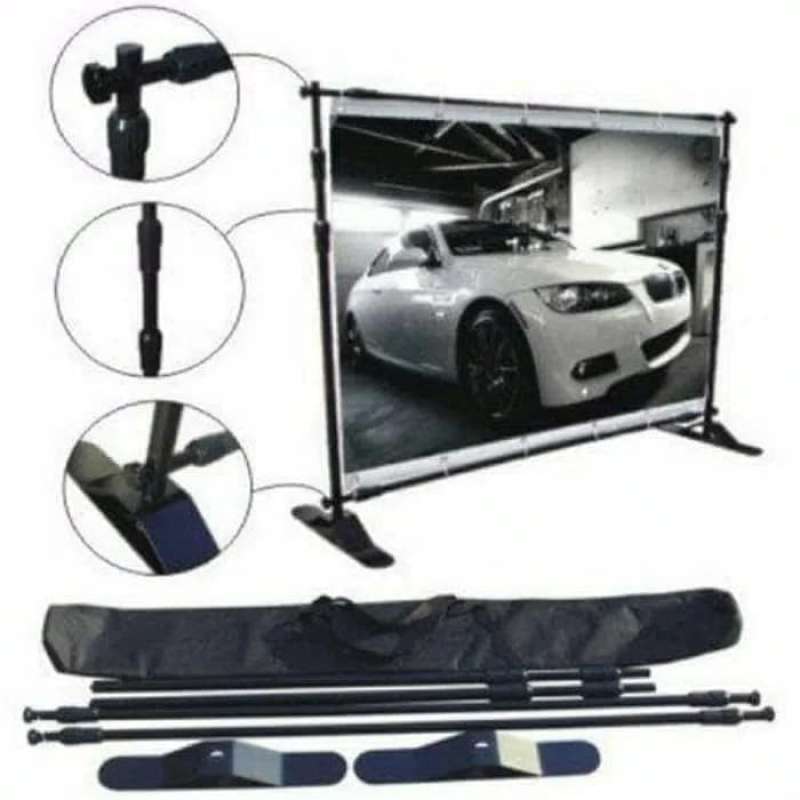 Jual Back Wall Stand Wallpaper Backdrop / Stand Background 240 cm x 240