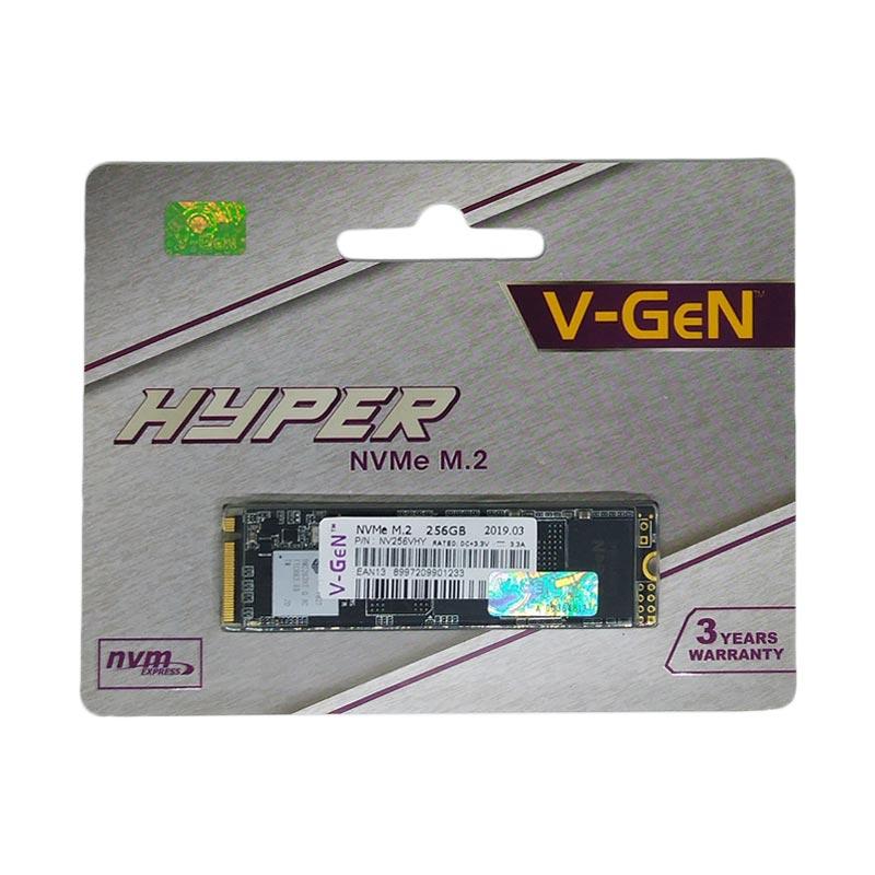 Promo V-GEN M.2 NVMe HYPER PCIe Gen 3.0 SSD [256 GB] - Hitam Diskon 23%