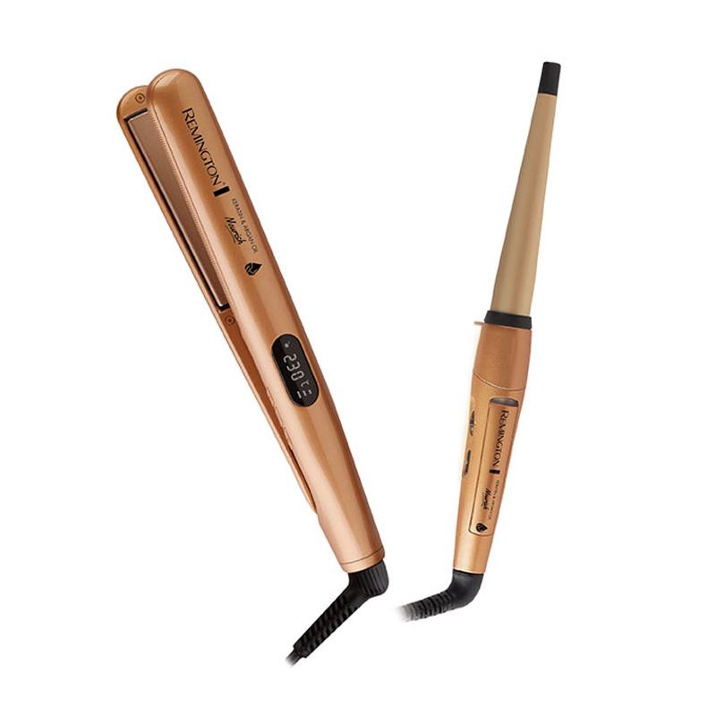 Jual REMINGTON Keratin & Argan Oil Straightener with REMINGTON Keratin