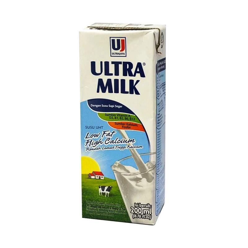 Jual Ultra Low Fat Plain Susu UHT [200 mL/Kotak] di Seller Wilson Mart