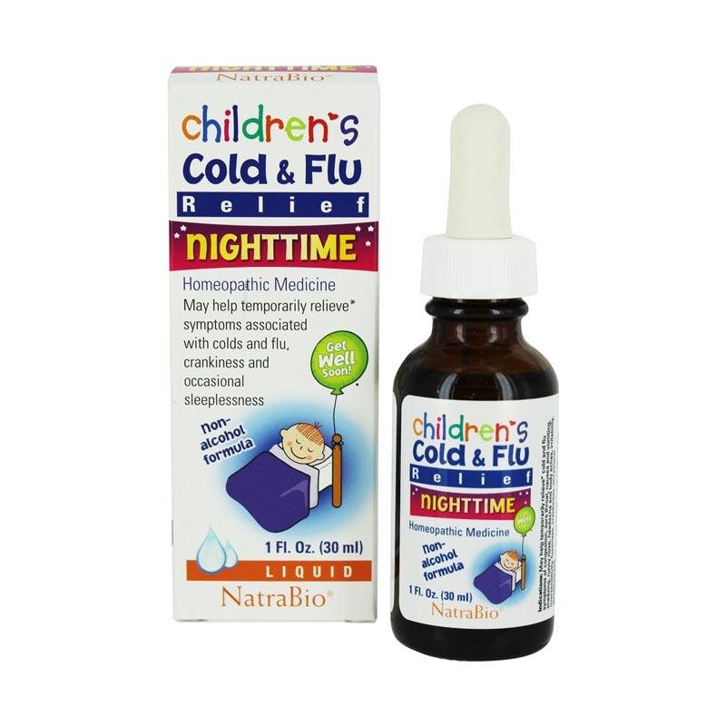 Jual Natrabio Childrens Cold & Flu Relief Nighttime Obat Flu Anak [30