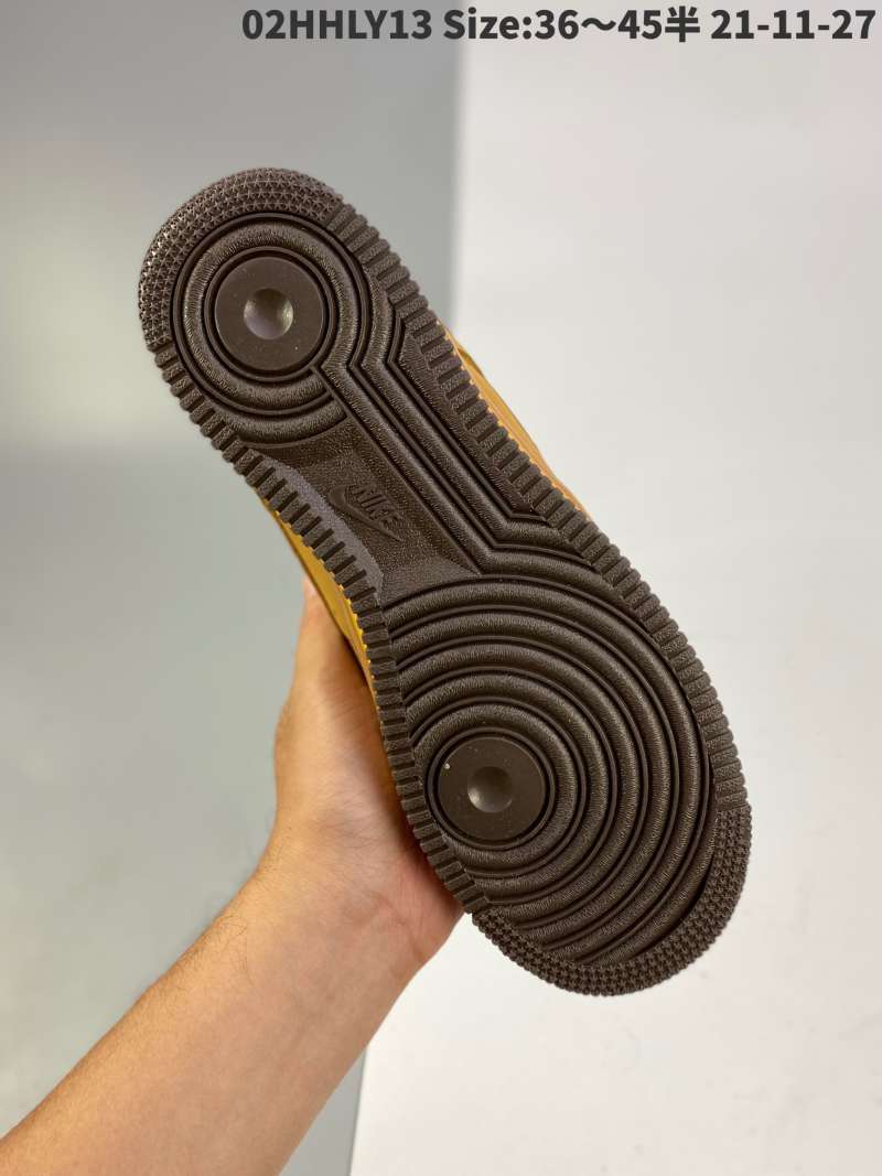 low top wheat air force 1