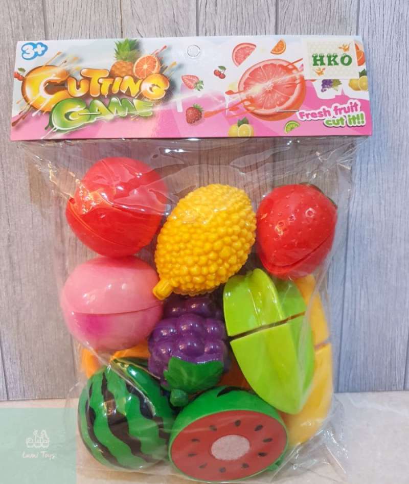 Jual MAINAN ANAK CUTTING FRUIT GAME BUAH POTONG SET F1554 di Seller