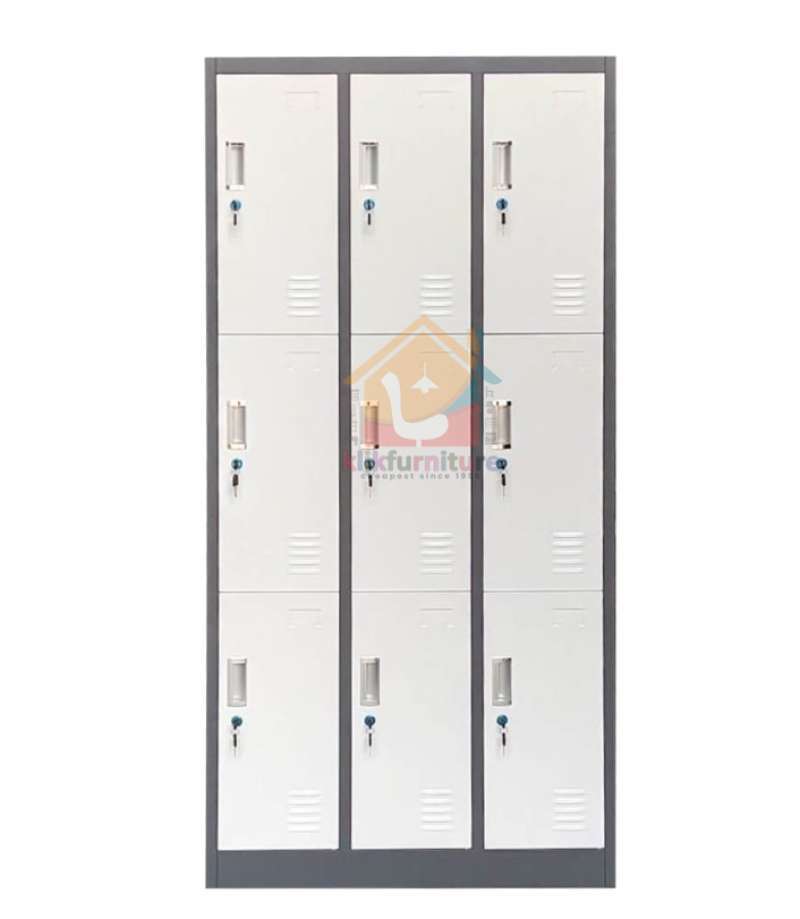 Promo Size JUMBO Lemari Loker Locker Pintu Besi 9 Pintu AKL 09