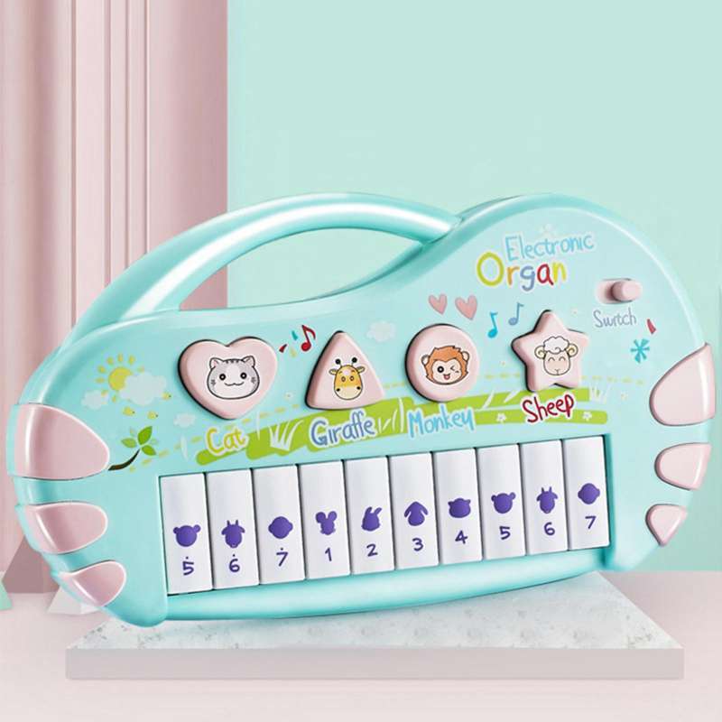 Promo 10 Key Electronic Keyboard Piano Developmental Toy Battery