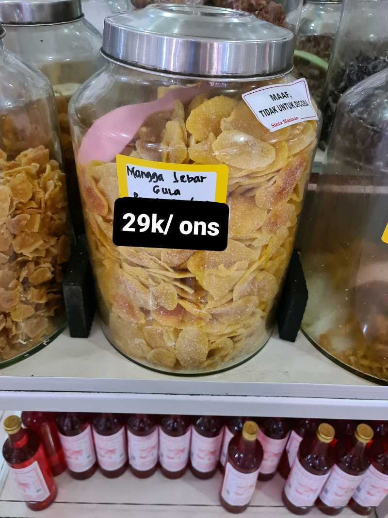 Jual Manisan Mangga Lebar Bergula Produksi Manisan Sinta Oleh Oleh Khas