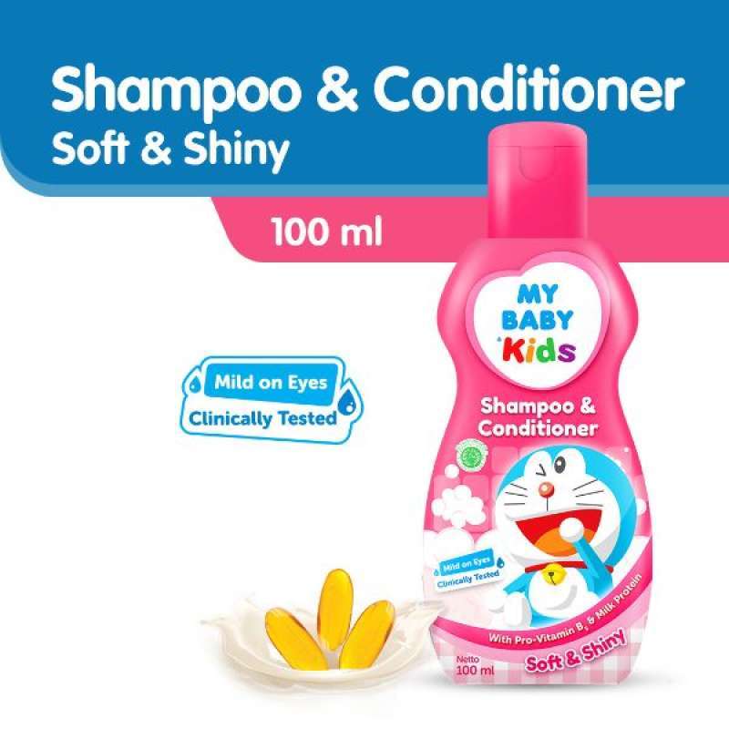 Promo My Baby Kids Shampoo & Conditioner Pink [100 mL] Diskon 10 di