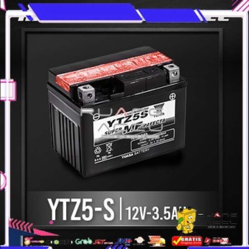 Promo Accu/aki Motor Kering Yuasa Ytz5s Untuk Motor Beat, Vario 110