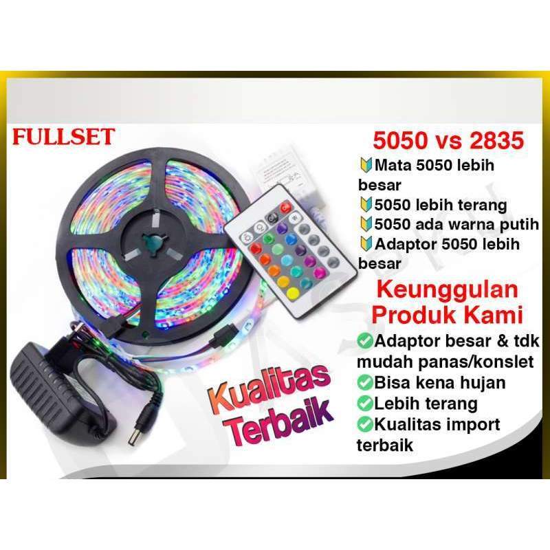 Promo LED Strip 5050 – Best Quality Lampu Dekorasi Ruangan Kantor