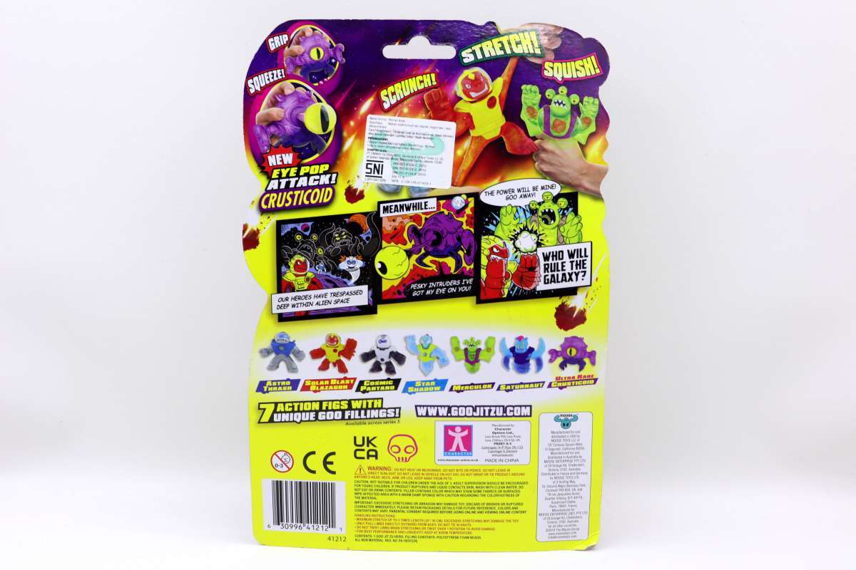 Goo Jit Zu Heroes Of Crusticoid Ultra Raro S4 - Galaxy Attack. Personaggio Squishy Con Texture Morbida E Appiccicosa. Nuovo 2021, Da Collezione.